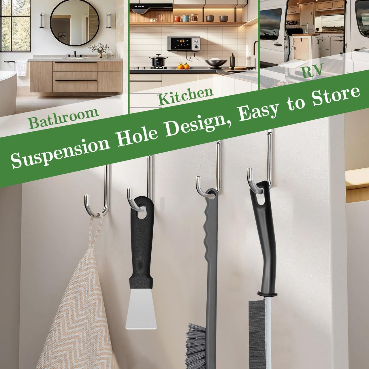 15Pcs Crevice Cleaning Brush, Hard Bristle Scrub Brushes Tools