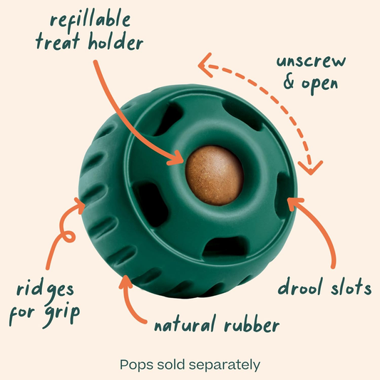 WOOF Pupsicle Interactive Dog Treat Toy for Medium and Large Dogs