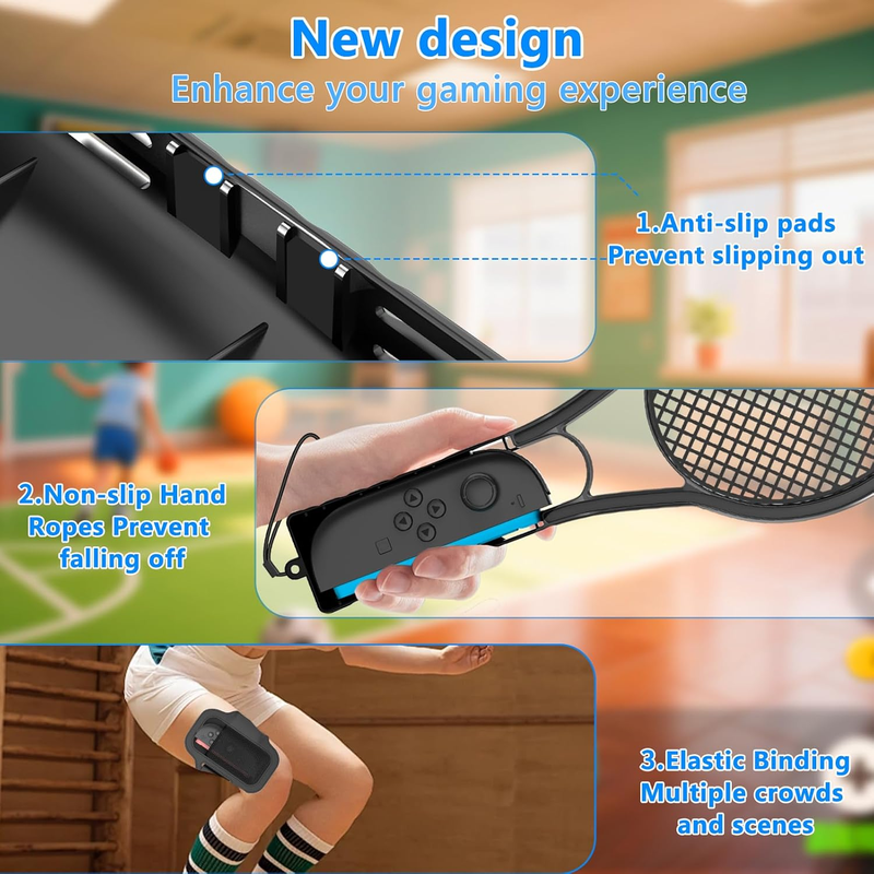 HEYSTOP 10-in-1 Sports Accessories Kit for Nintendo Switch 2 – Family Bundle