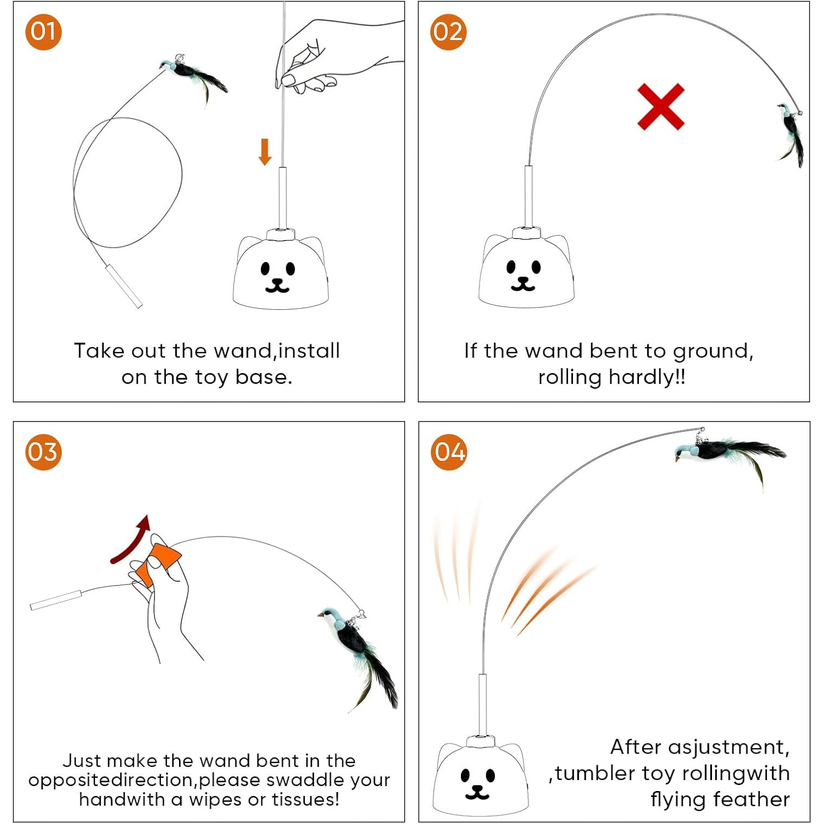 Automatic Flying Bird Cat Toy – Interactive Electric Toy for Indoor Cats