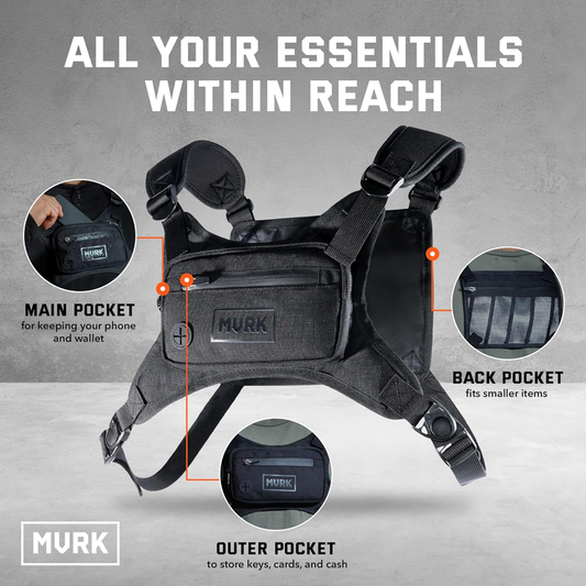 MVRK Water-Resistant Chest Pack – Lightweight Running Vest with Phone Holder