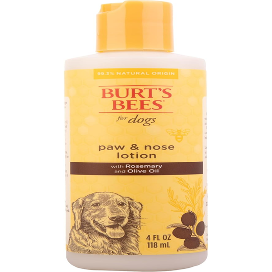 Burt’s Bees Paw & Nose Lotion for Dogs with Rosemary & Olive Oil – 2 Pack, 4oz
