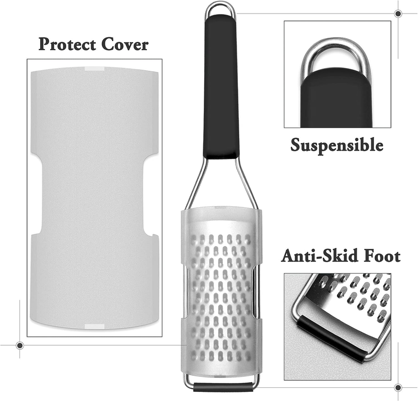 Cambom 3-Piece Stainless Steel Grater Set – Fine, Coarse & Extra Coarse