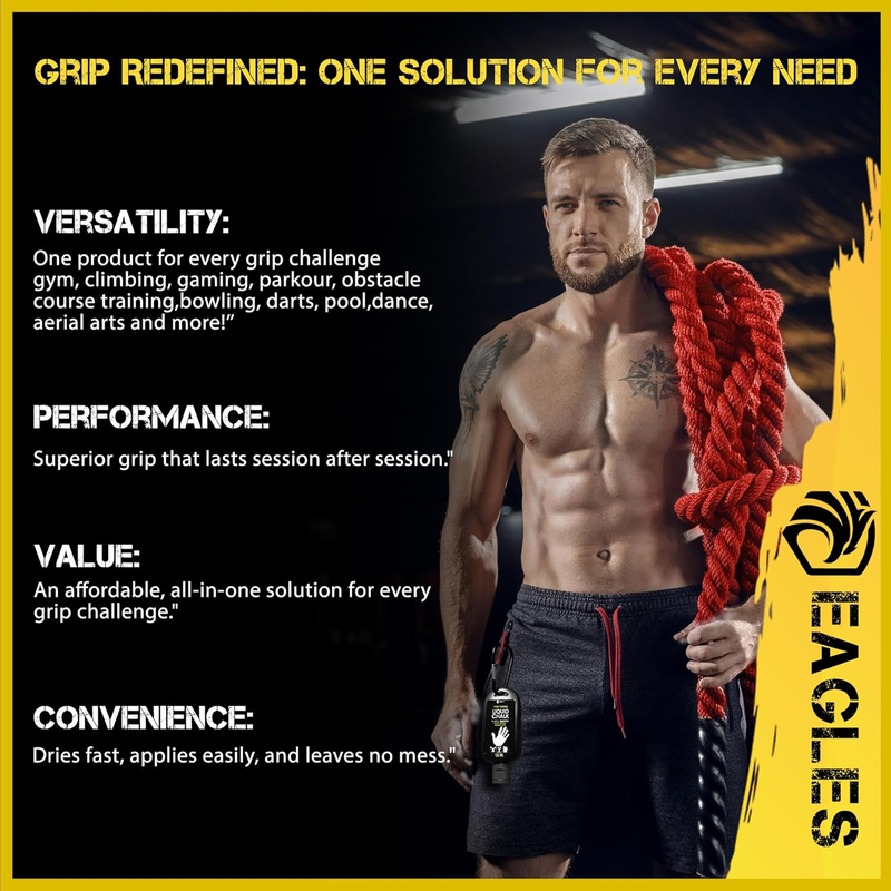 EAGLES Pro Grade Liquid Chalk 60ml – Long-Lasting Grip for Gym & Sports
