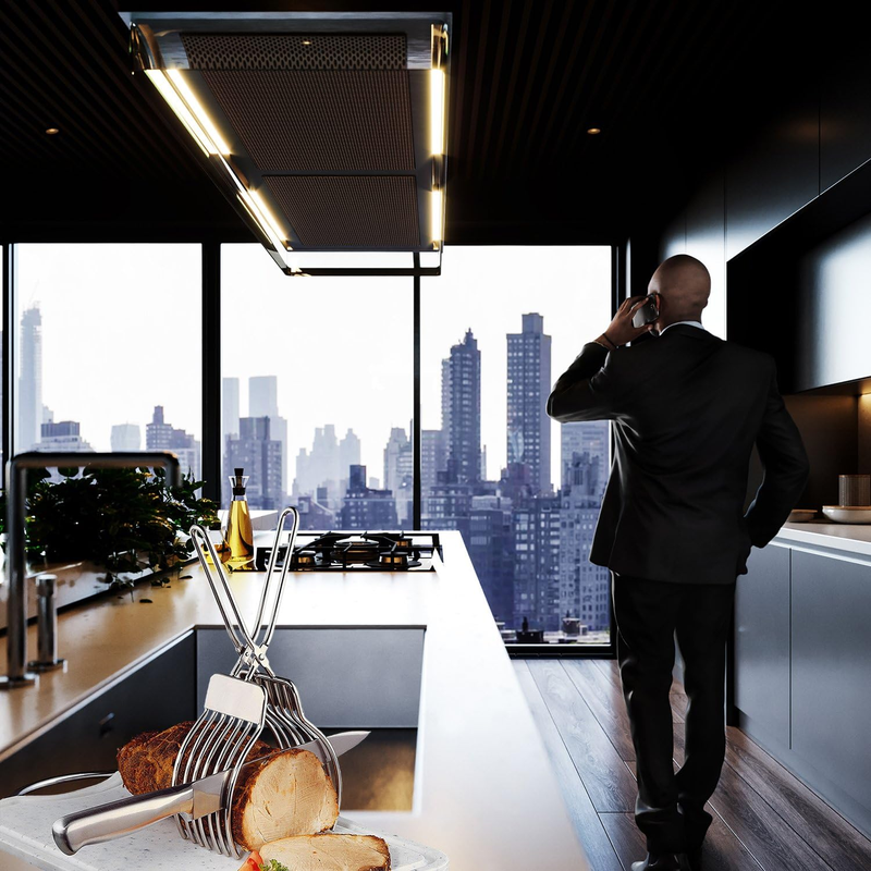 KEISSCO Stainless Steel Roast Beef & Bread Slicing Tongs