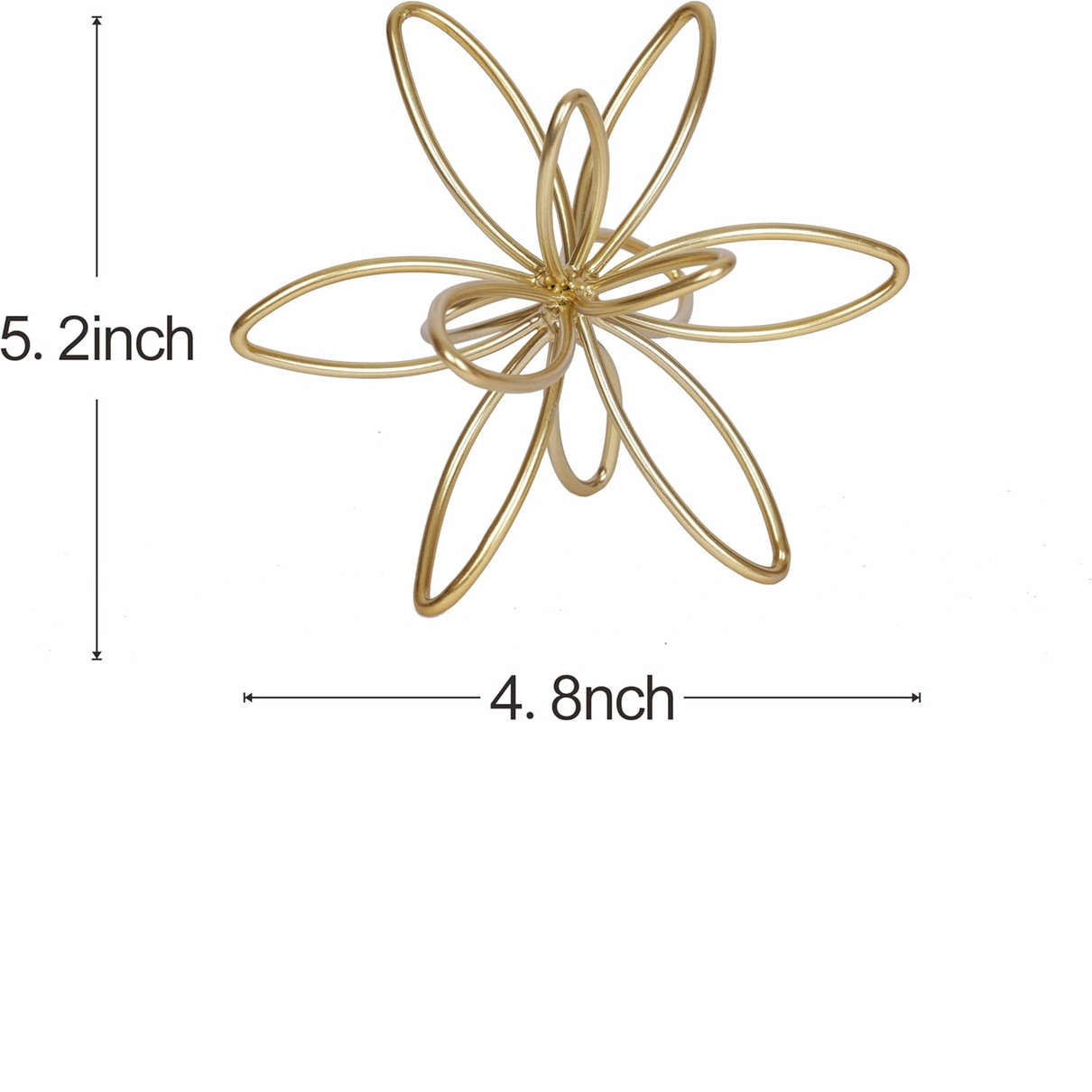 PUHOZN Gold Metal Geometric Sculpture – Modern Decorative Sphere Figurine