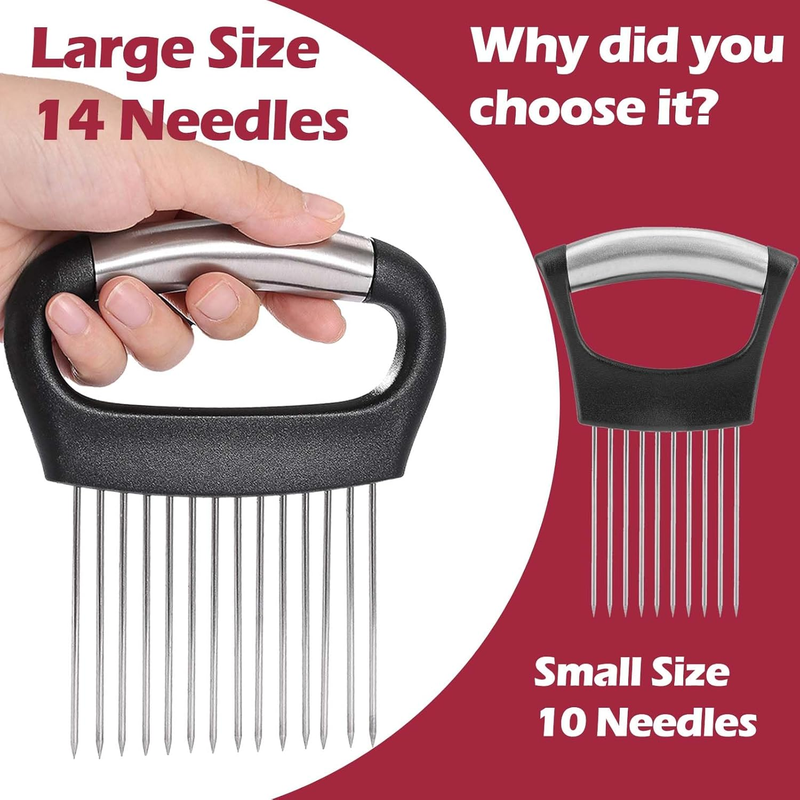 JAYVAR Stainless Steel Onion Slicer & Meat Tenderiser Tool