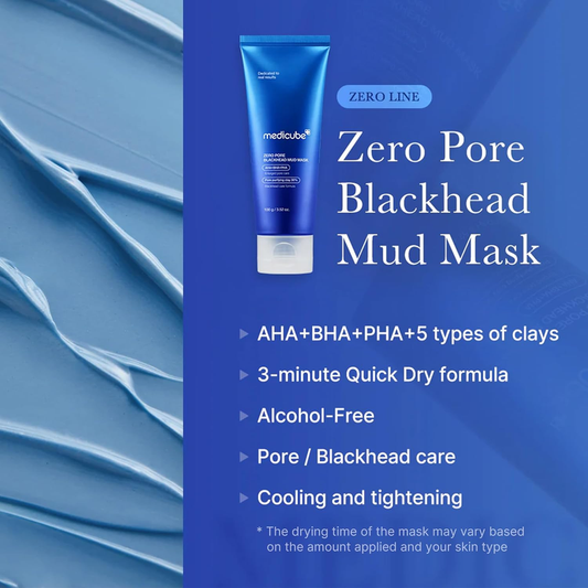 Medicube Zero Pore Blackhead Mud Mask 100g – Quick Dry Clay Formula