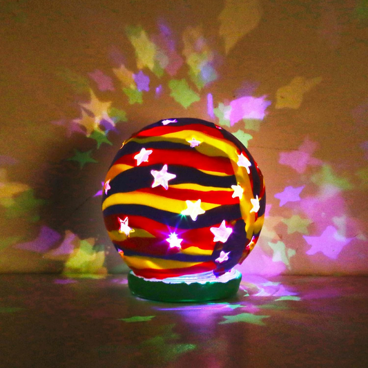 GadgetGlee 2-Set DIY Air Dry Clay Lantern Kit – Arts & Crafts for Kids 8–12