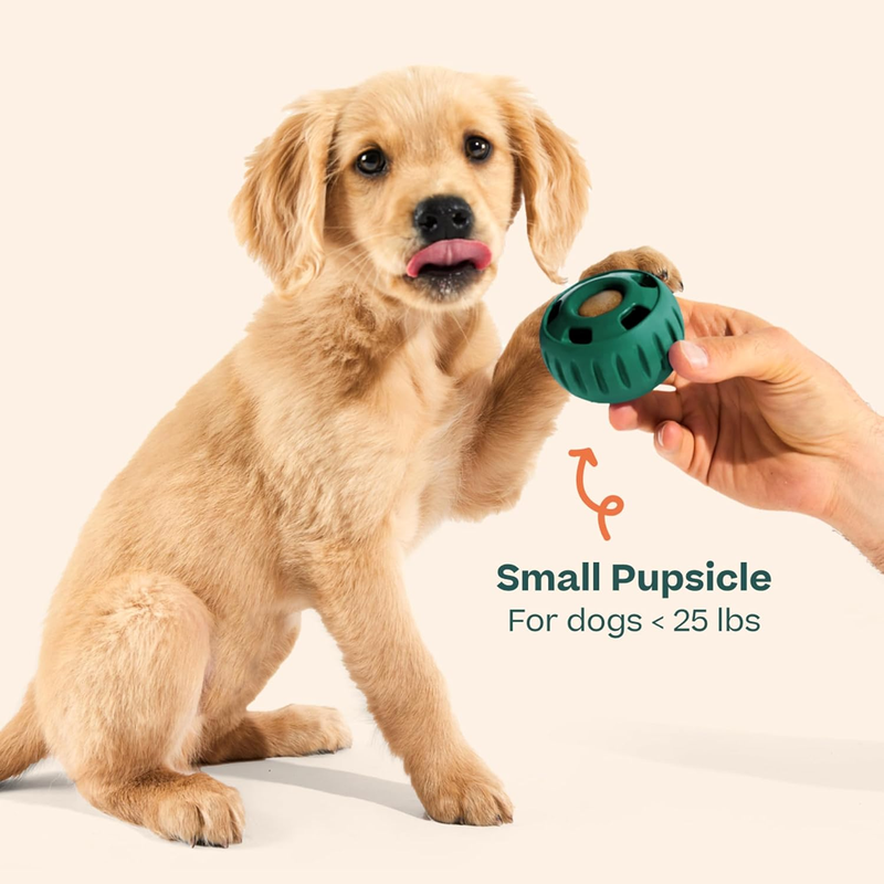 WOOF Pupsicle Interactive Dog Treat Toy for Medium and Large Dogs