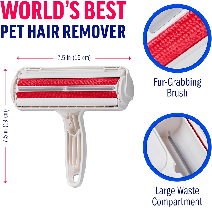 ChomChom Roller Reusable Pet Hair Remover – White