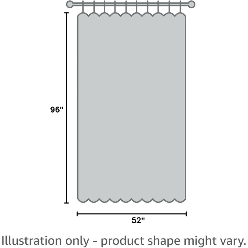 FeLoneny Golden Embroidered Sheer Curtains Set of 2 – 52"x96" Panels