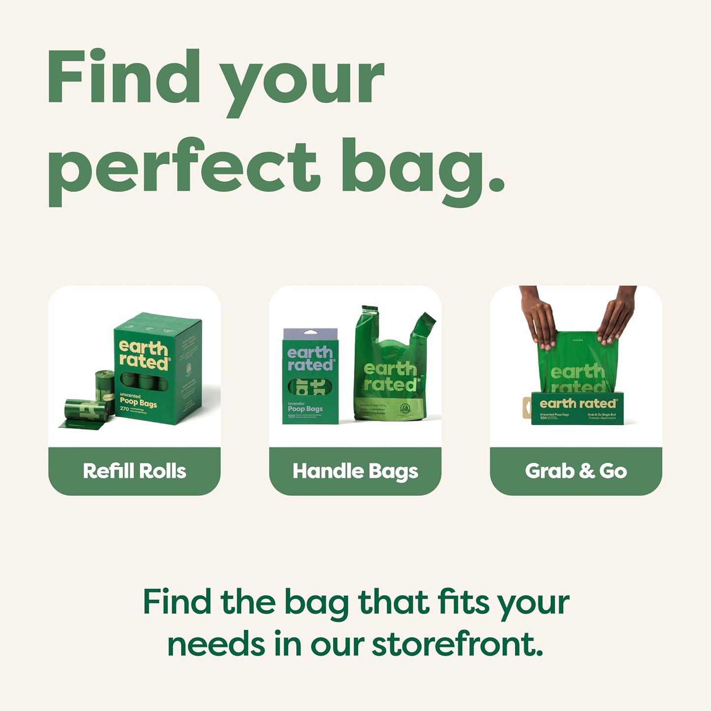 Earth Rated Dog Poop Bags with Handles