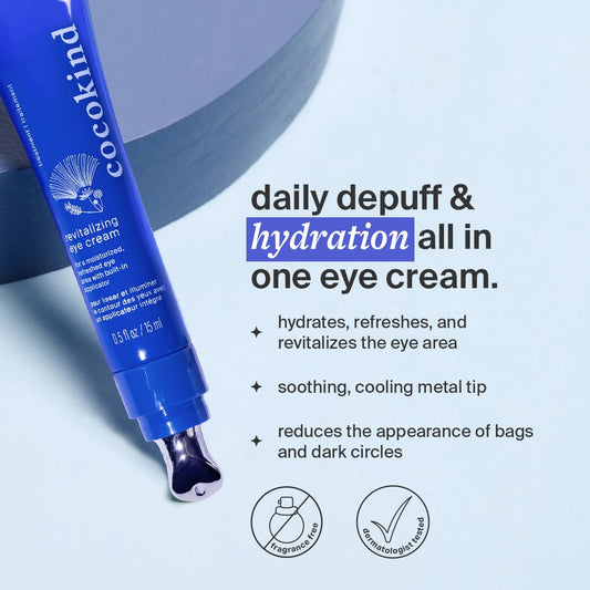 Revitalizing Eye Cream by Cocokind, Depuff & Reduce Fine Lines and Wrinkles
