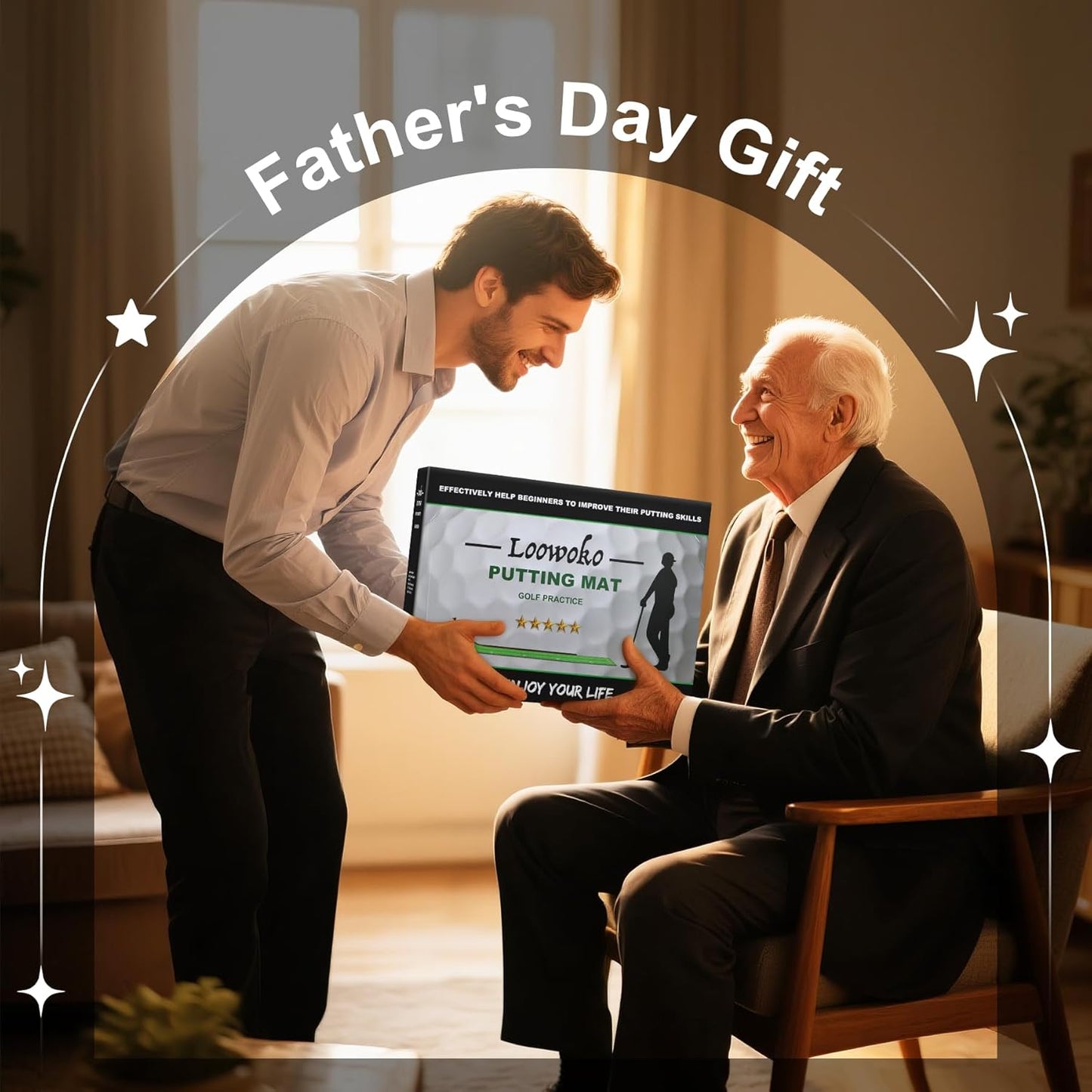 Loowoko Indoor Putting Green with Ball Return