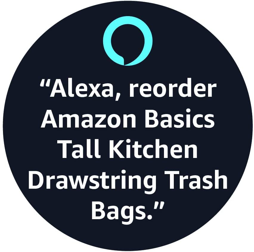 Amazon Basics Trash Bags, Tall Kitchen Drawstring, Unscented, 13 Gallon, 45 Count, Pack of 1
