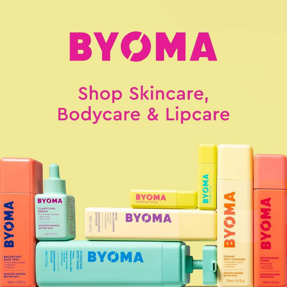 BYOMA Universal Skincare Heroes (5-Piece Kit) - Skincare Gift Set with Jelly Cleanser, Milky Toner, Hydrating Serum, Gel Cream & SPF 50 - Skin Barrier Repair Gift Set with Makeup Bag