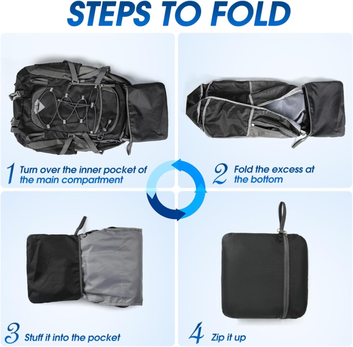 IGOLUMON Hiking Backpack 40L Packable Lightweight Camping