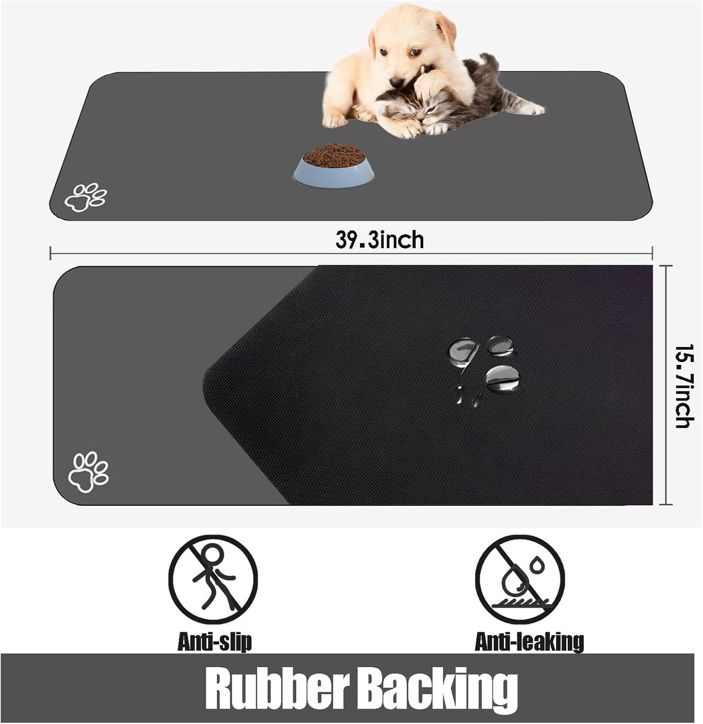 unique Large Pet Feeding Mat