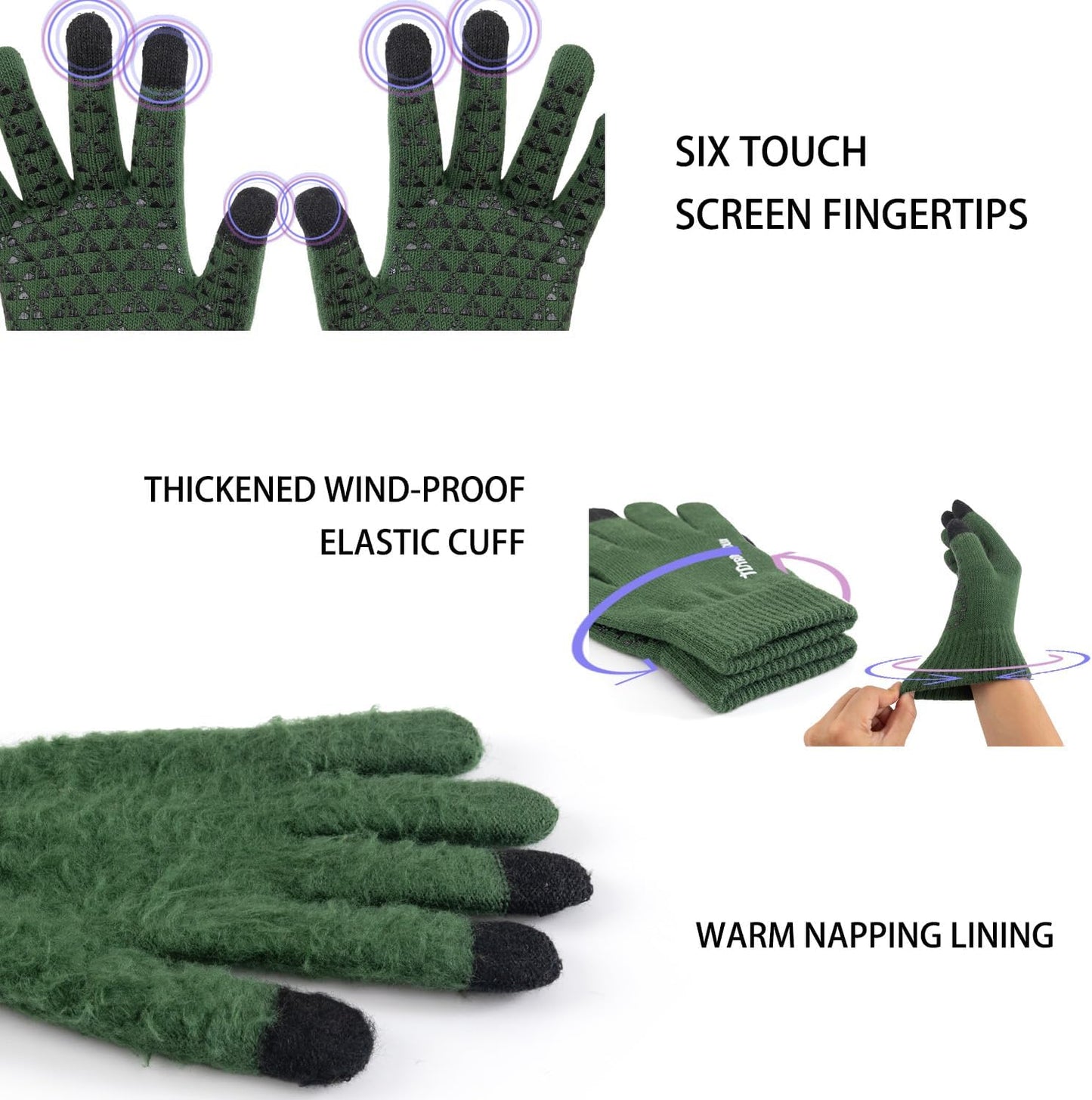 TRENDOUX Winter Gloves for Men Women