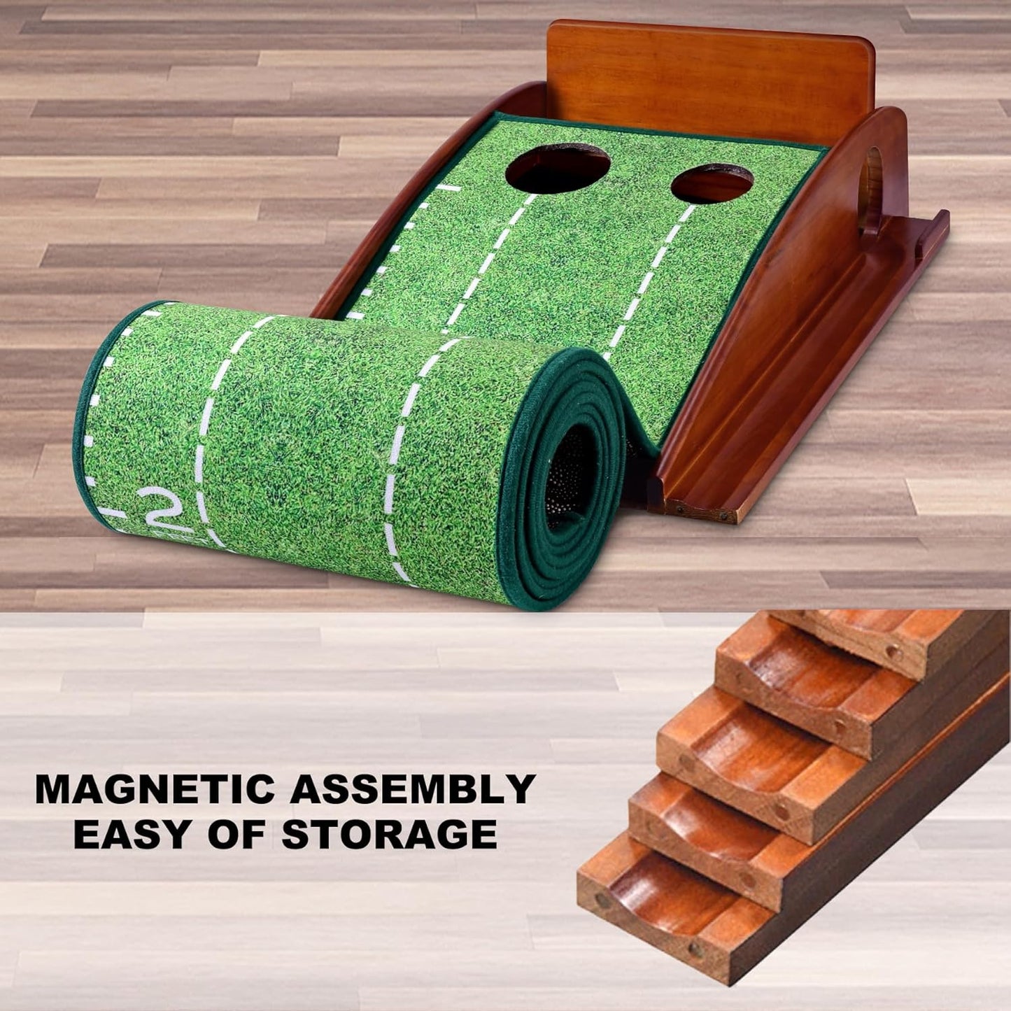 Loowoko Indoor Putting Green with Ball Return