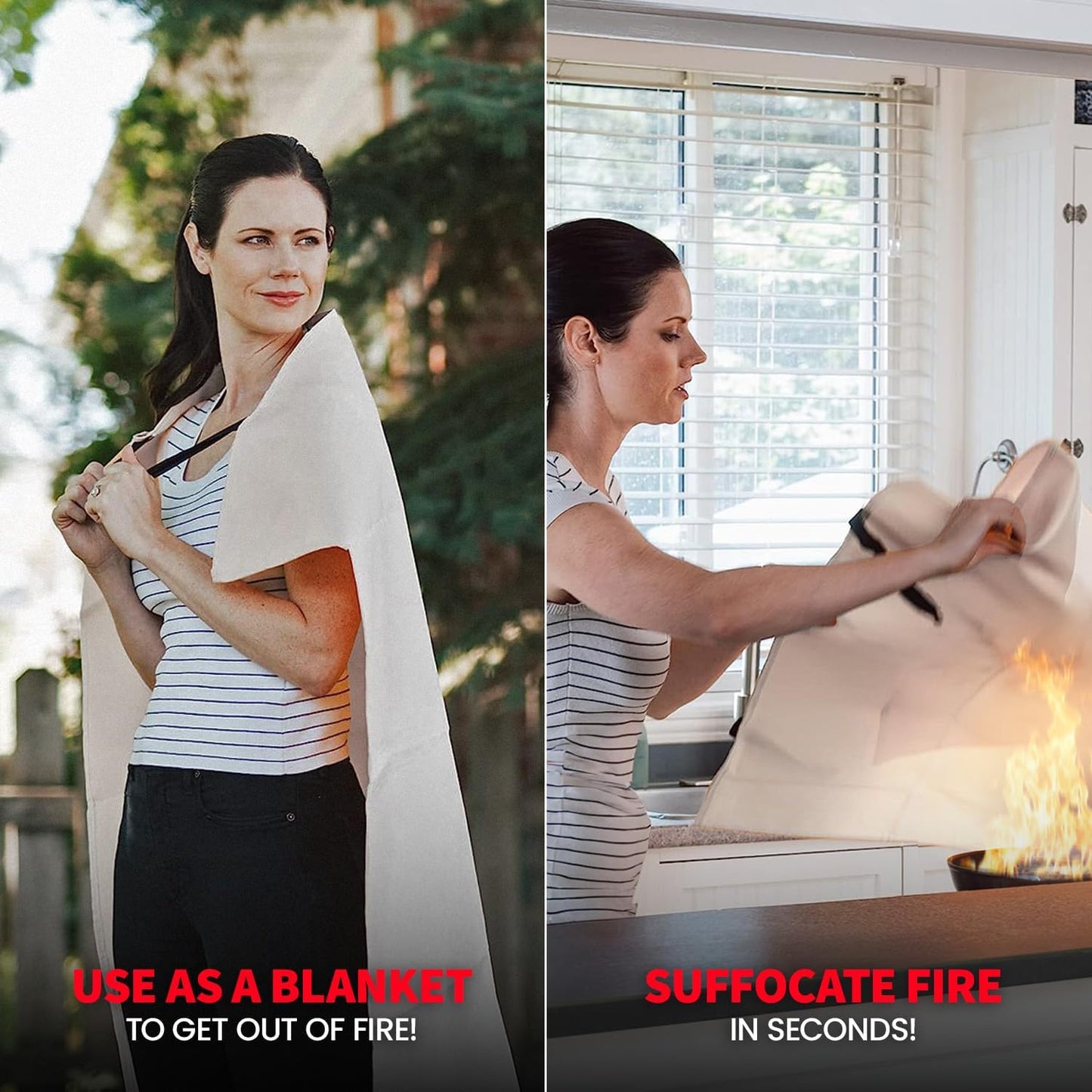 Prepared Hero Emergency Fire Blanket - 2 Pack