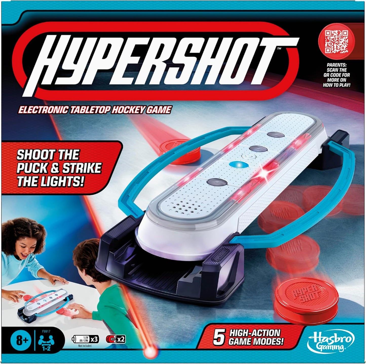 Hasbro Gaming Hypershot Electronic Tabletop Hockey Game