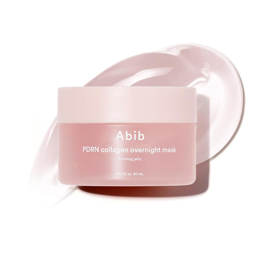 Abib PDRN Collagen Overnight Mask Firming Jelly 2.7 Fl Oz | Korean Overnight Sleeping Cream Mask Moisturizer for Glass Skin Slugging Niacinamide Centella Peptides (Vegan Pdrn/Firming Jelly)