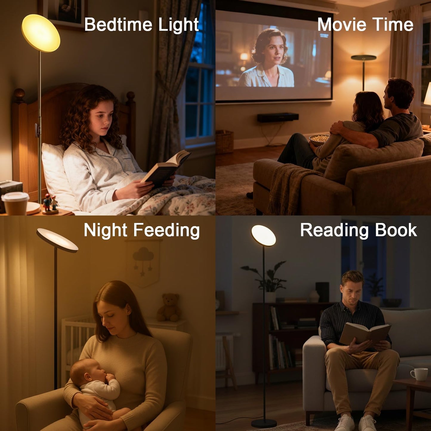 JOOFO Floor Lamp,30W/2400Lm Sky LED