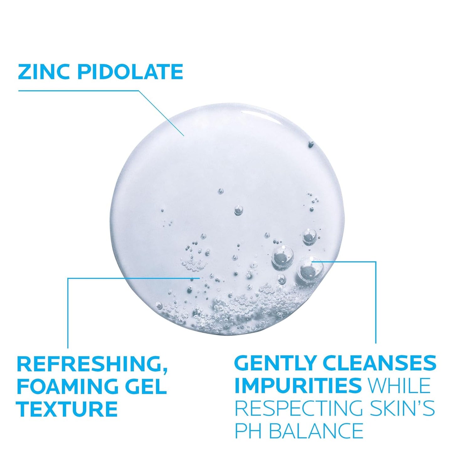 La Roche-Posay Effaclar Purifying Foaming Gel Cleanser for Oily Skin, with Zinc Pidolate to Remove Excess Oil, Alcohol Free & Oil Free, Face Wash for Oily Skin, Dermatologist & Sensitive Skin Tested