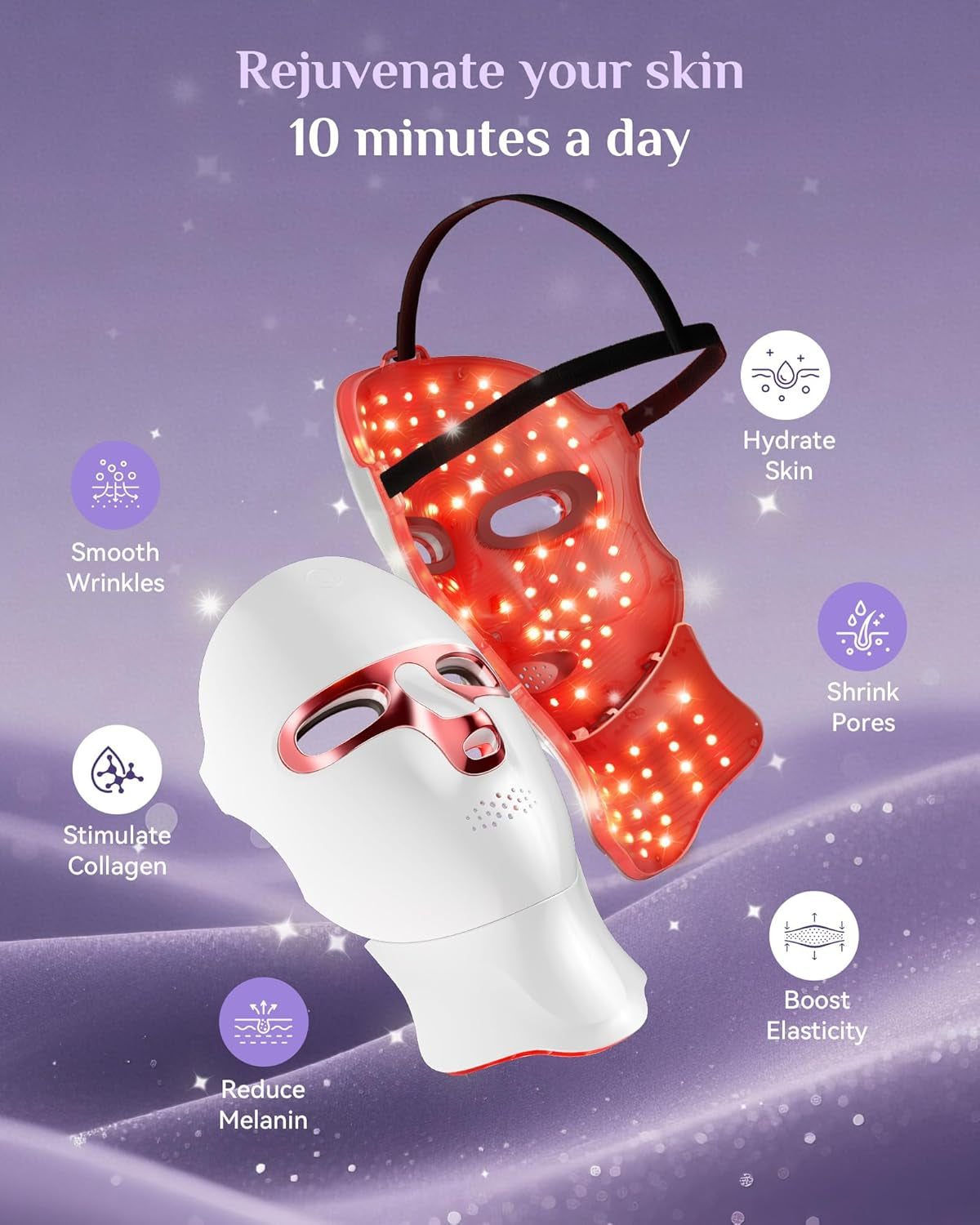 FOLOKE LED Light Therapy Mask Skin Care Mask