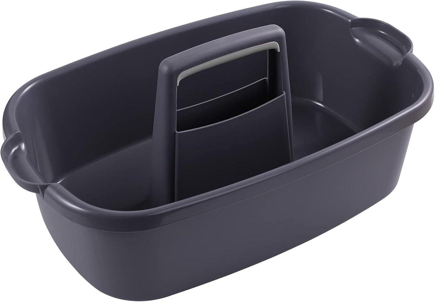 2-Pack Large Gray Cleaning Caddy for Cleaning Supplies with Handle