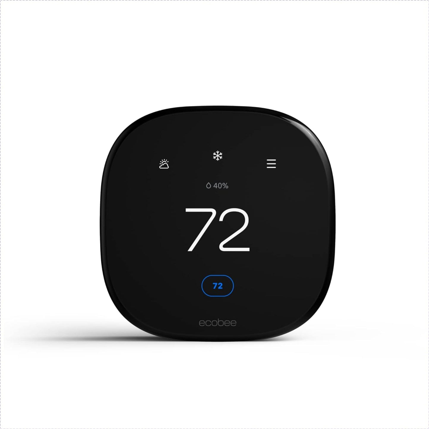 Ecobee Smart Thermostat Enhanced - Programmable Wifi Thermostat - Works with Siri, Alexa, Google Assistant - Energy Star Certified - Smart Home