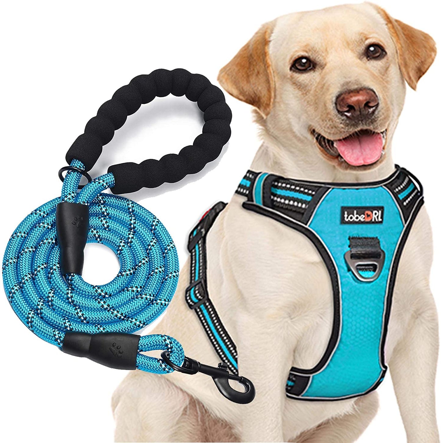 No Pull Dog Harness Adjustable Reflective Oxford Easy Control