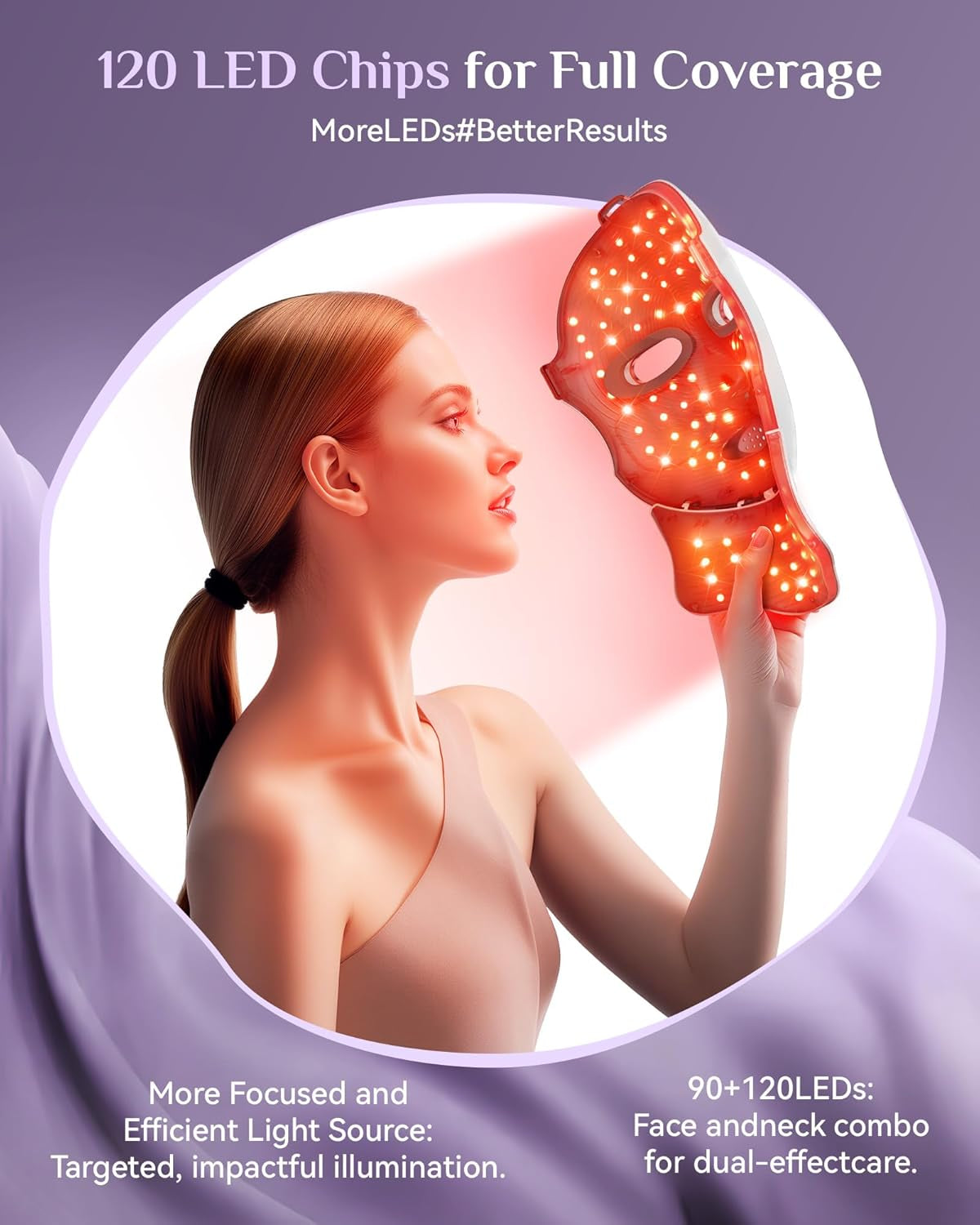 FOLOKE LED Light Therapy Mask Skin Care Mask