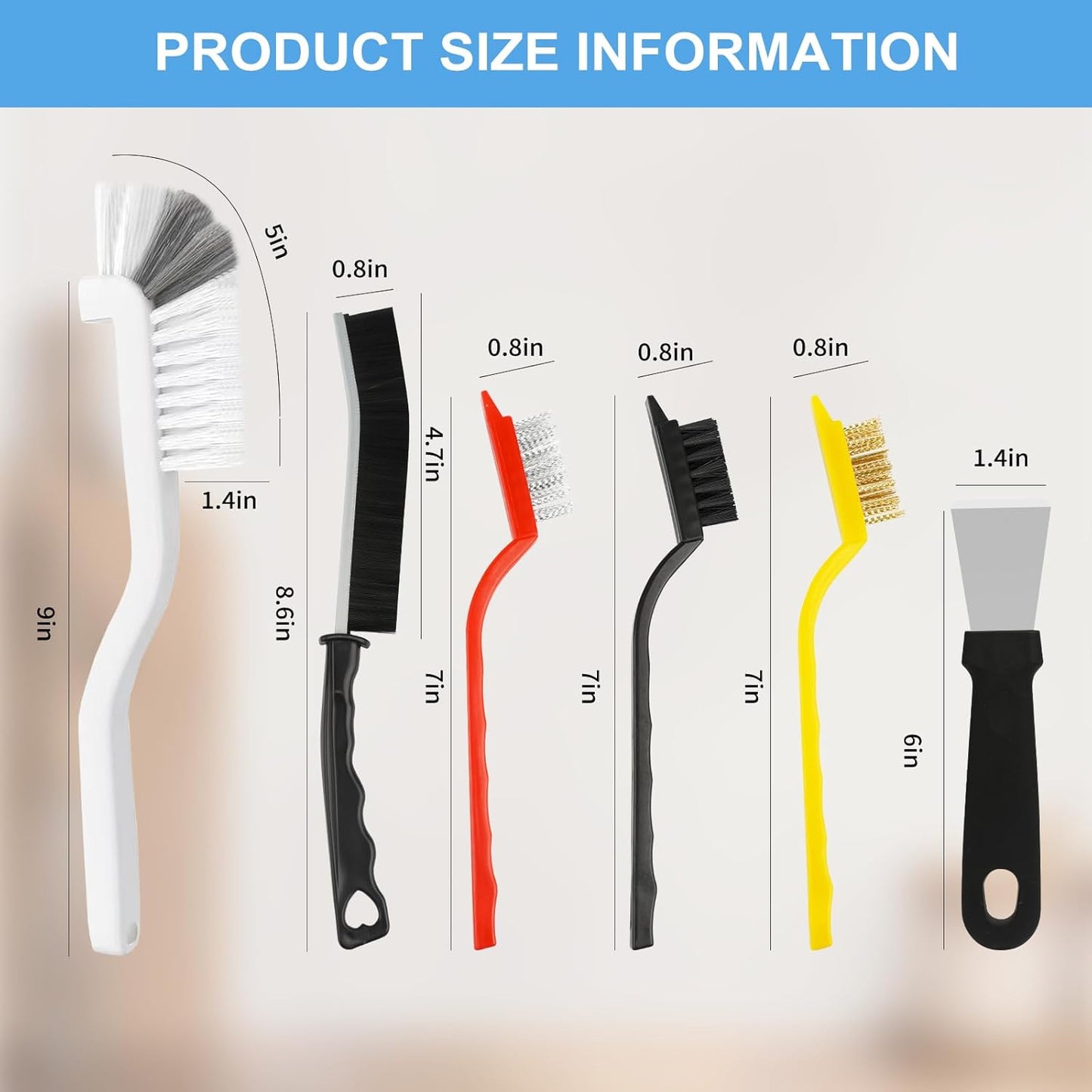 11Pcs Crevice Cleaning Brush Set