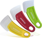 Honsva Silicone Dish Scraper Set – 3 Pack (Red, Green, Yellow)