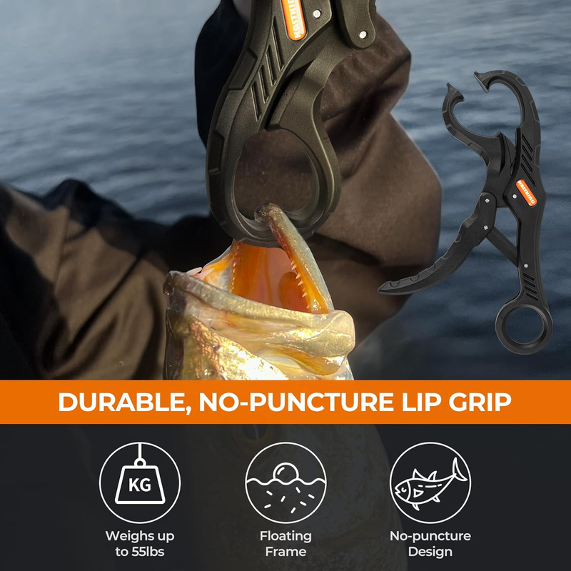 KastKing SteelStream 6pc Fishing Tool Kit with Pliers, Knife & Lip Gripper