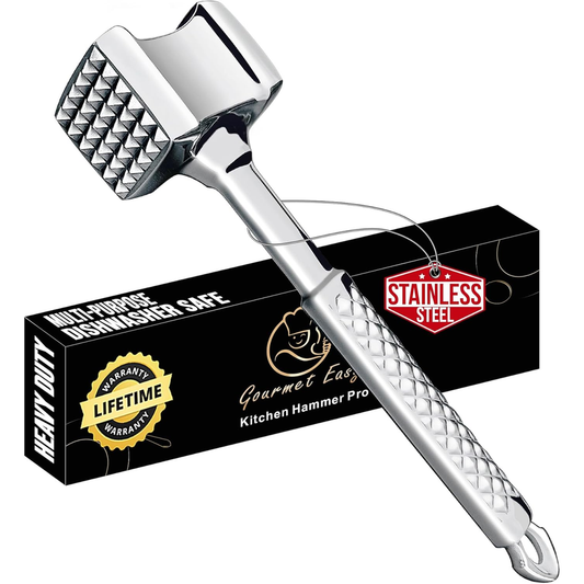 Gourmet Easy Stainless Steel Meat Tenderizer Mallet