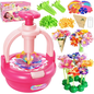 Einailvk DIY Fabric Flower Bouquet Kit for Kids – Arts & Crafts Toy, Pink