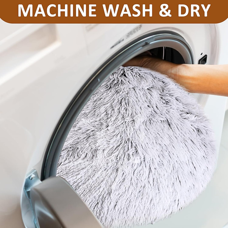 Grey Plush Cat Tunnel with Bed – Indoor Hideout & Play Space