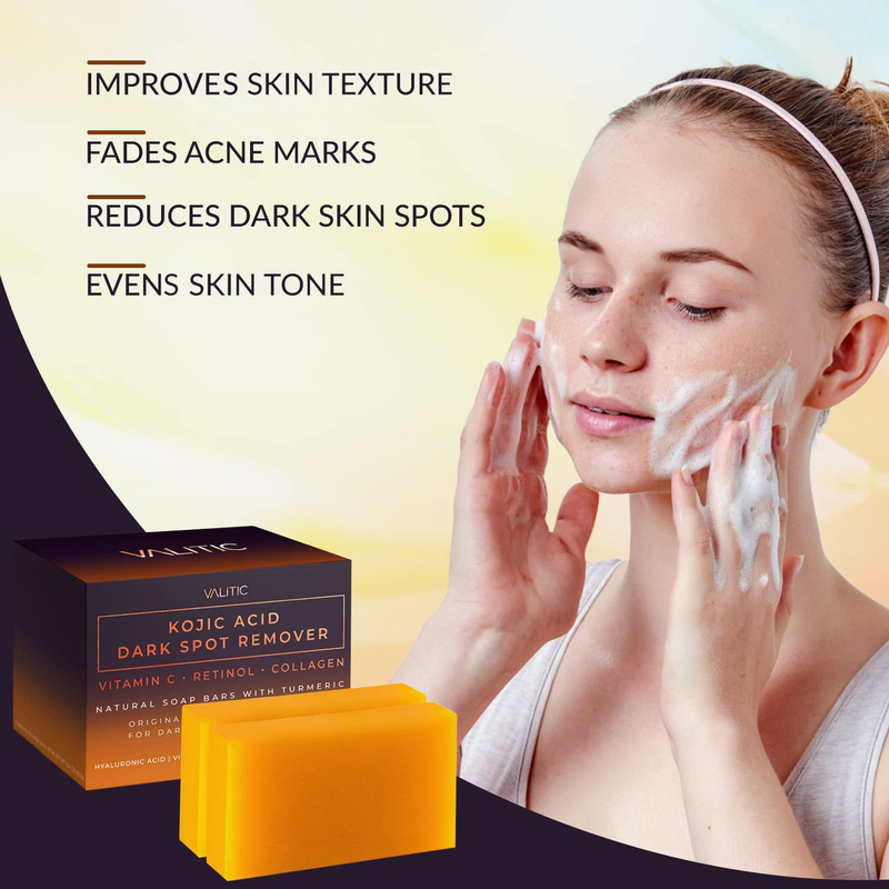 Valitic Kojic Acid Soap with Vitamin C & Turmeric – 2 Pack
