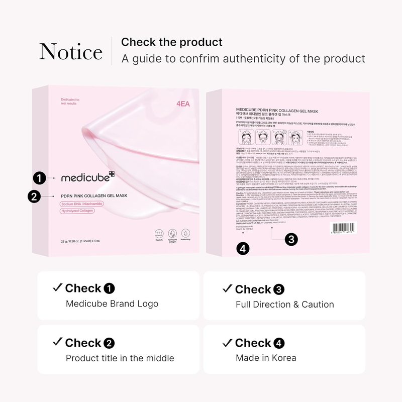 Medicube Salmon DNA Collagen Jelly Gel Mask 28g x 4
