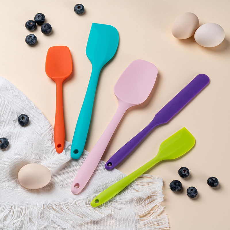 Hoewina 5-Piece Silicone Spatula Set – Heat Resistant Baking & Cooking Tools