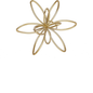 PUHOZN Gold Metal Geometric Sculpture – Modern Decorative Sphere Figurine