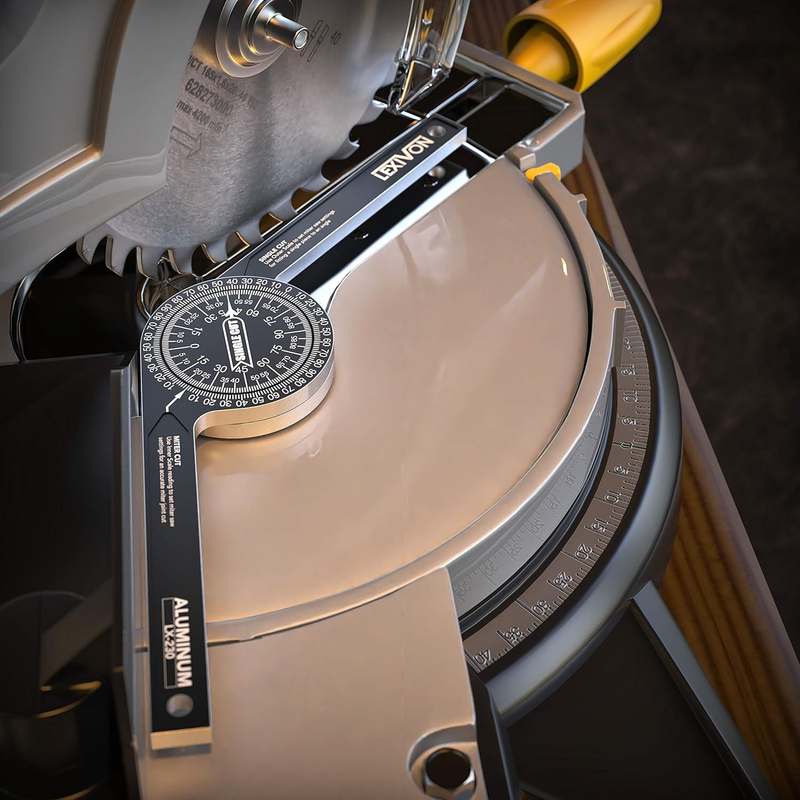 LEXIVON LX-230 Aluminium Miter Saw Protractor, 7-Inch Angle Finder Tool