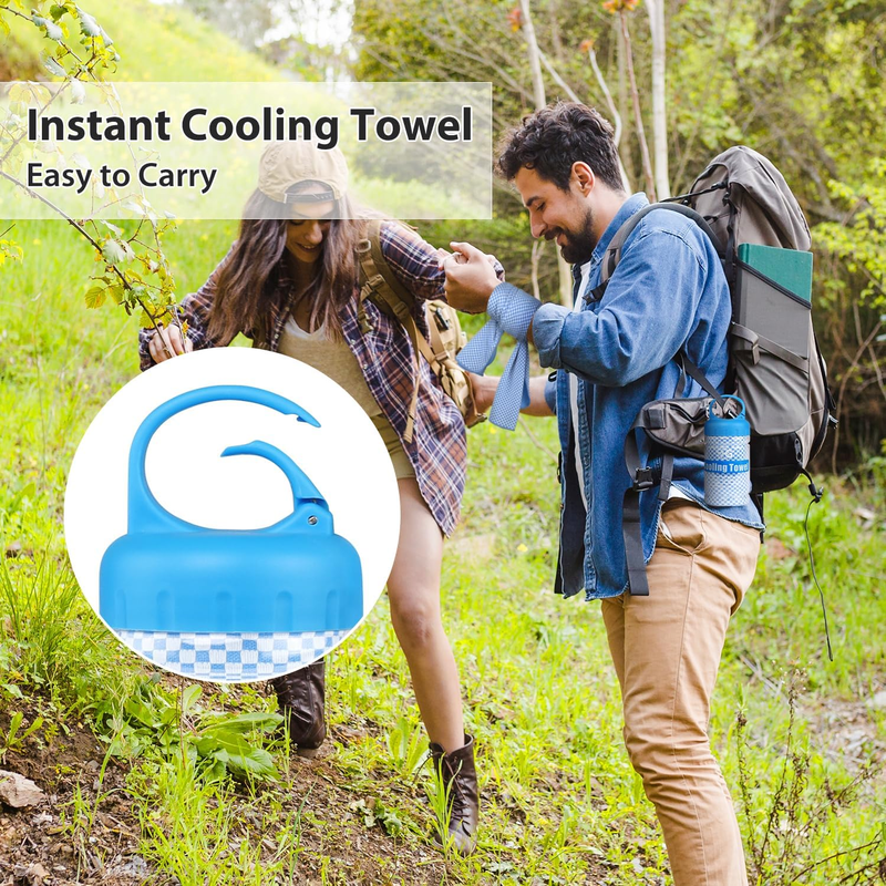 BOGI 4-Pack Cooling Towels – Soft Breathable Bamboo Fabric, Instant Cool