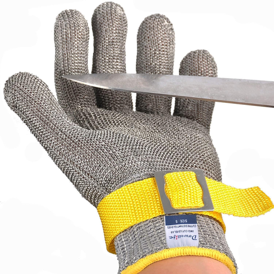 Dowellife ANSI A9 Cut Resistant Stainless Steel Glove – Medium