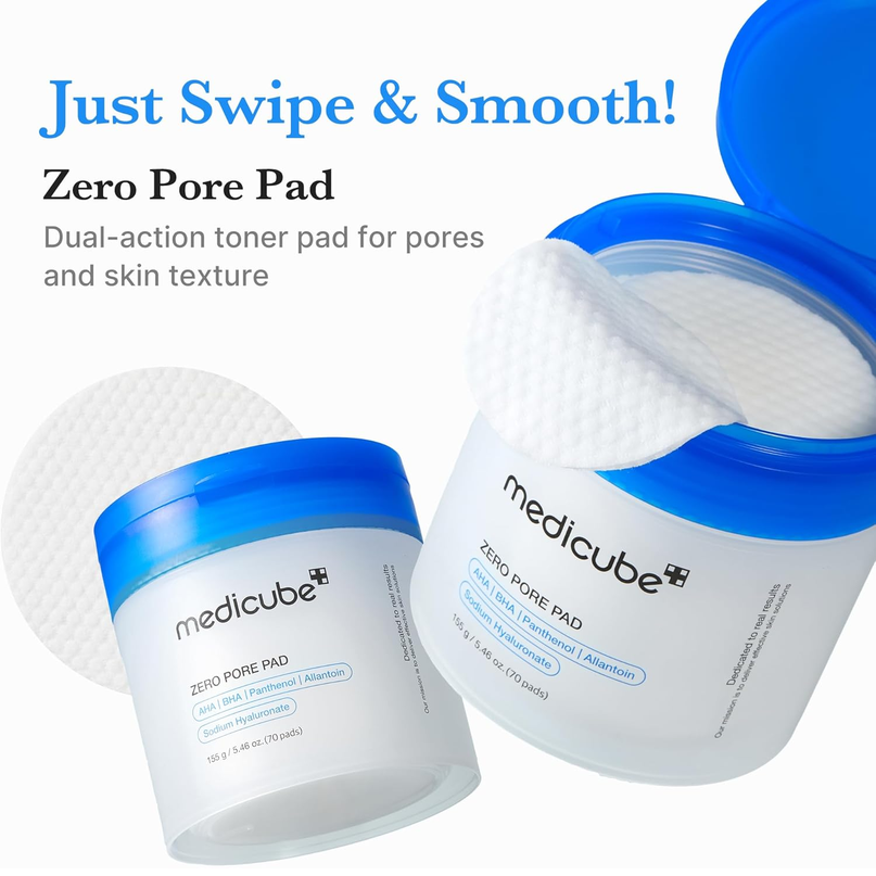 Medicube Zero Pore Pads 2.0 with AHA & BHA – 70 Count