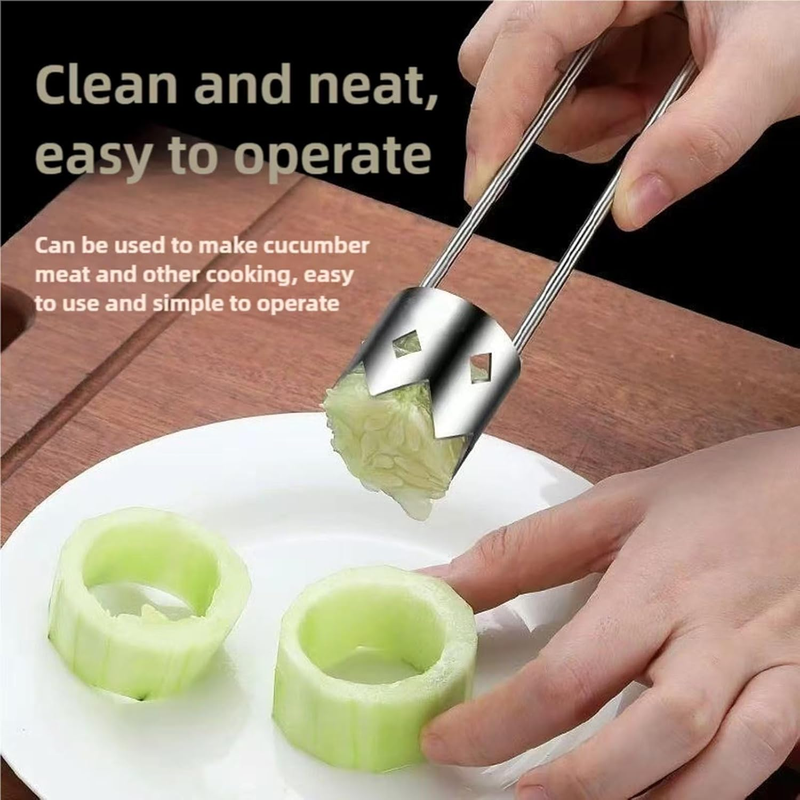 RuiJinGen Stainless Steel Fruit & Vegetable Corer Set – Pepper & Apple Tools
